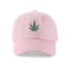Low-Crown 6-Panel Embroidered Leaf Cap-Pink | Jupiter Grass