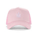 High-Crown 5-Panel Mesh Trucker Cap - Pink | Jupiter Grass
