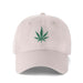 Low-Crown 6-Panel Embroidered Leaf Cap - Beige | Jupiter Grass