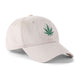 Low-Crown 6-Panel Embroidered Leaf Cap - Beige | Jupiter Grass
