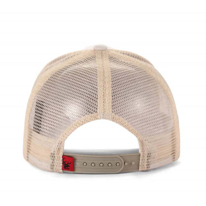 High-Crown 5-Panel Mesh Trucker Cap-Beige | Jupiter Grass