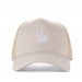 High-Crown 5-Panel Mesh Trucker Cap-Beige | Jupiter Grass