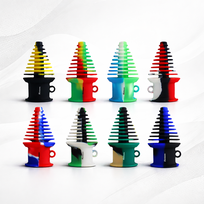 3.15" Silicone Mouthpiece Stopper – Universal Fit (Assorted Colors) | Jupiter Grass