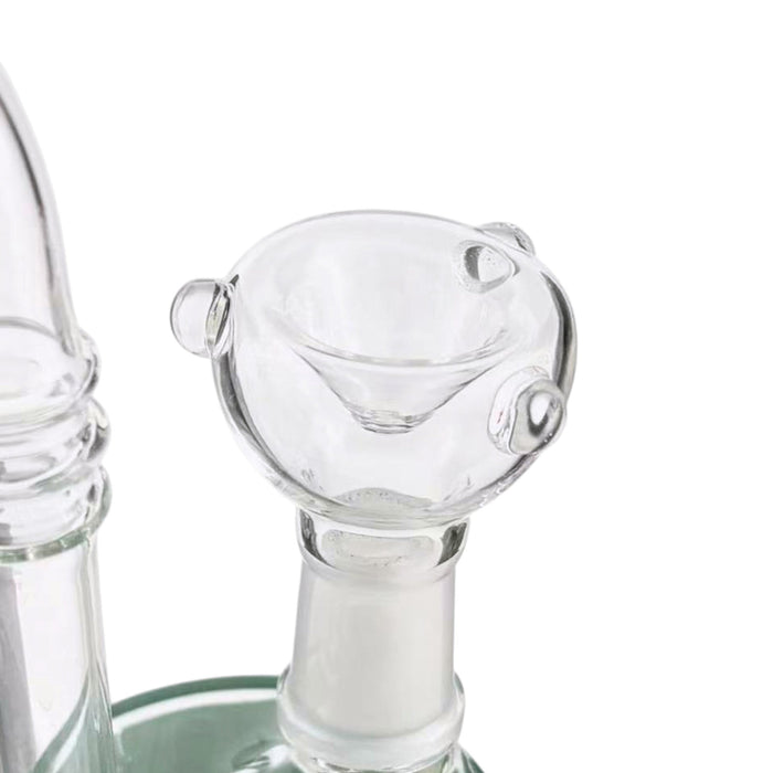 9" Mixed Glass Waterpipe with Built-In Stem – 14mm Female Bowl | Jupiter Grass