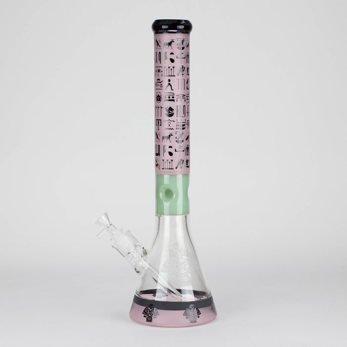 18" 7mm Glass Beaker Bong – Stone Age Design with Ice Catcher | Jupiter Grass