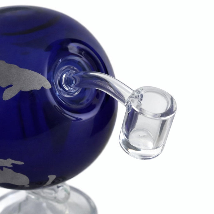 Fortune | 7.5" Globe World Map Glass Bong 14mm Joint