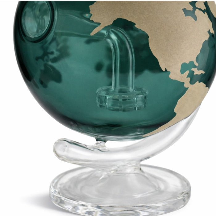 Fortune | 7.5" Globe World Map Glass Bong 14mm Joint