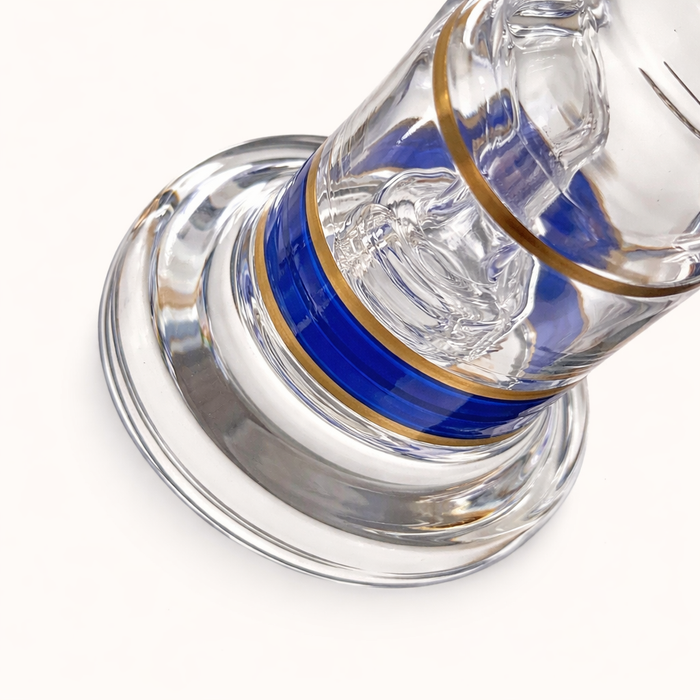 Mini Crown 6" Circ Perc Glass Bong