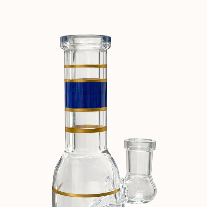 Mini Crown 6" Circ Perc Glass Bong