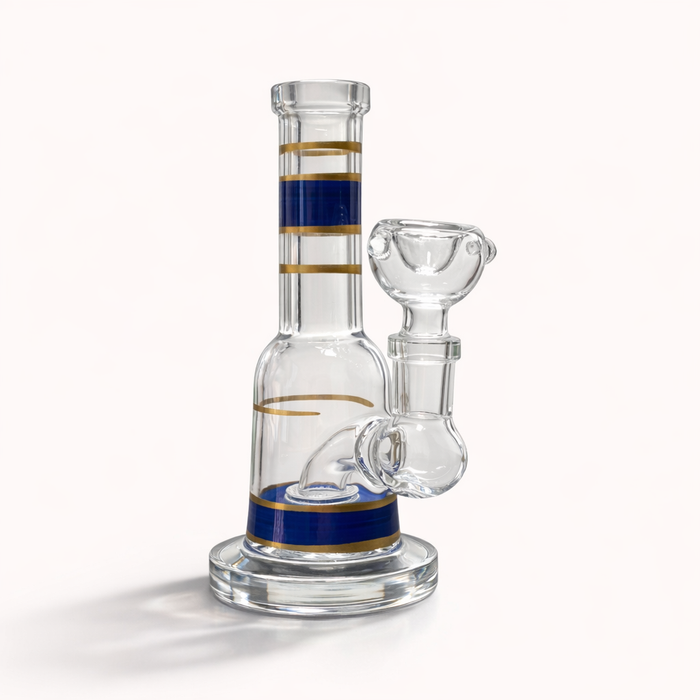 Mini Crown 6" Circ Perc Glass Bong