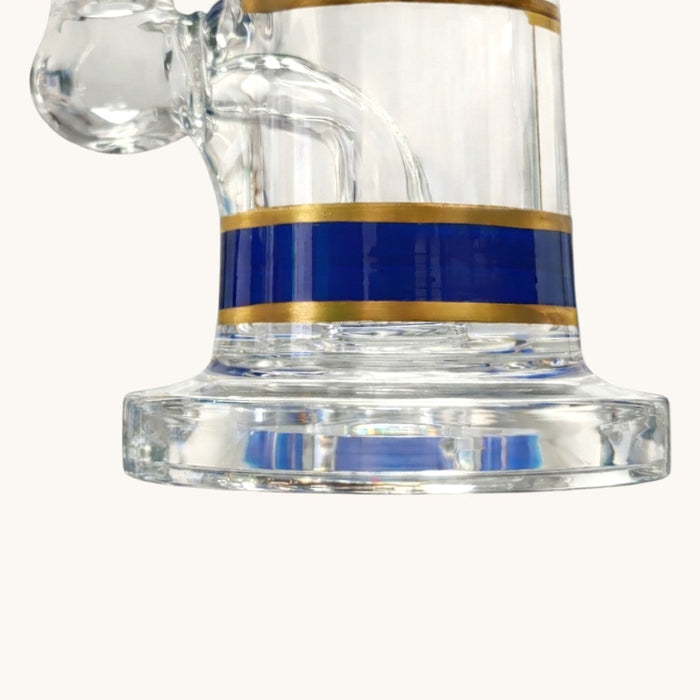Mini Crown 6" Circ Perc Glass Bong