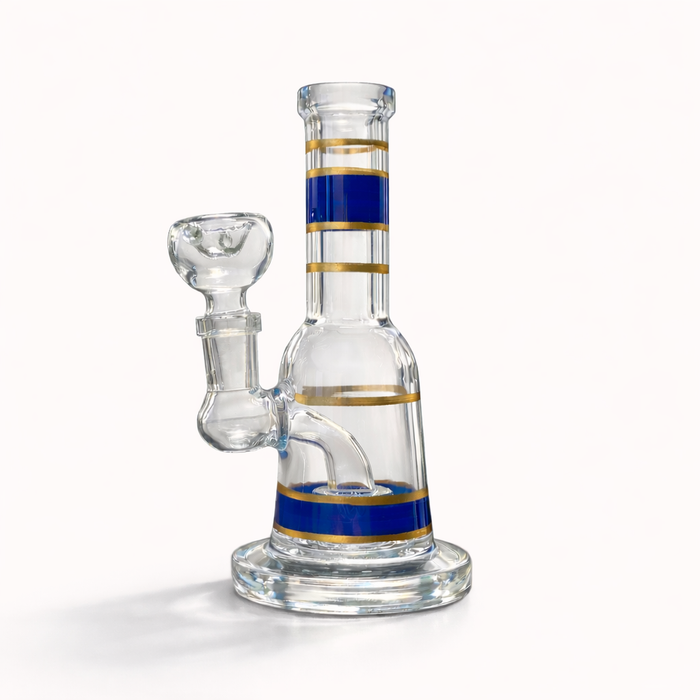 Mini Crown 6" Circ Perc Glass Bong