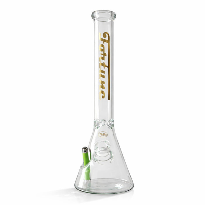 Fortune | 18" Beaker Bong 7mm w/ Lighter Holder