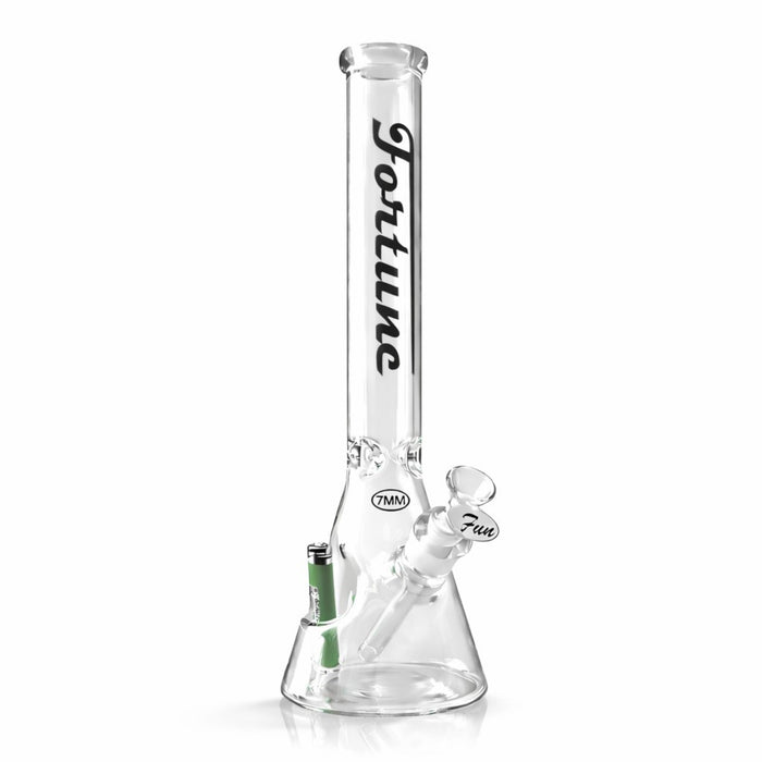 Fortune | 18" Beaker Bong 7mm w/ Lighter Holder
