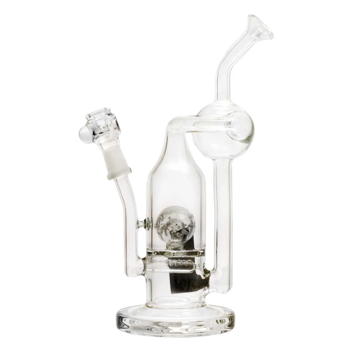 Pure Glass | 8" Solaris Inline Recycler 10mm - Flower and Dab