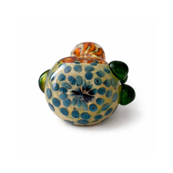 5" Artistic Double Glass Hand Pipe-Assorted Color