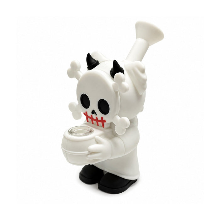 6" Devil Skull Silicone Water Pipe