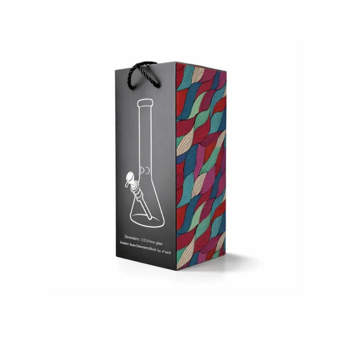 12.5" Plaid Beaker Bong with Gift Box