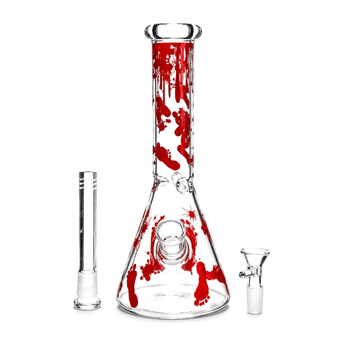 10" Blood Splatter Beaker Bong