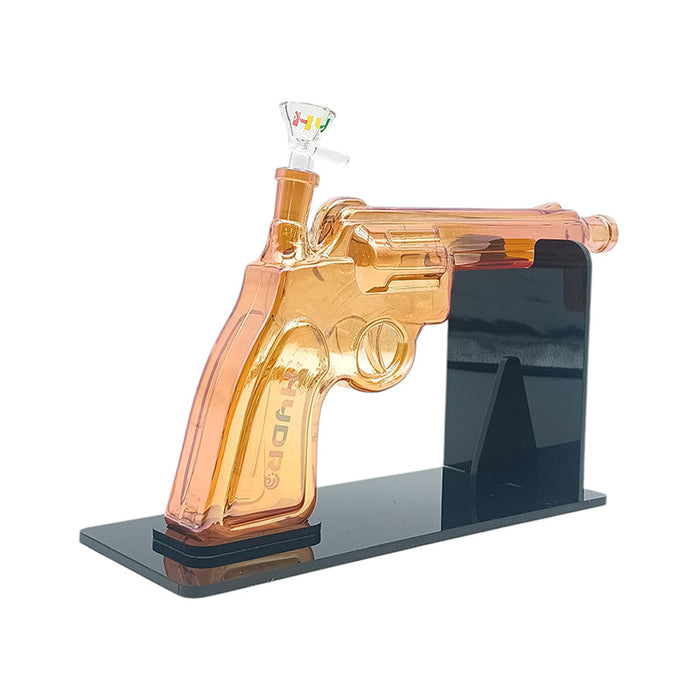 8" Pistol Design Glass Water Pipe