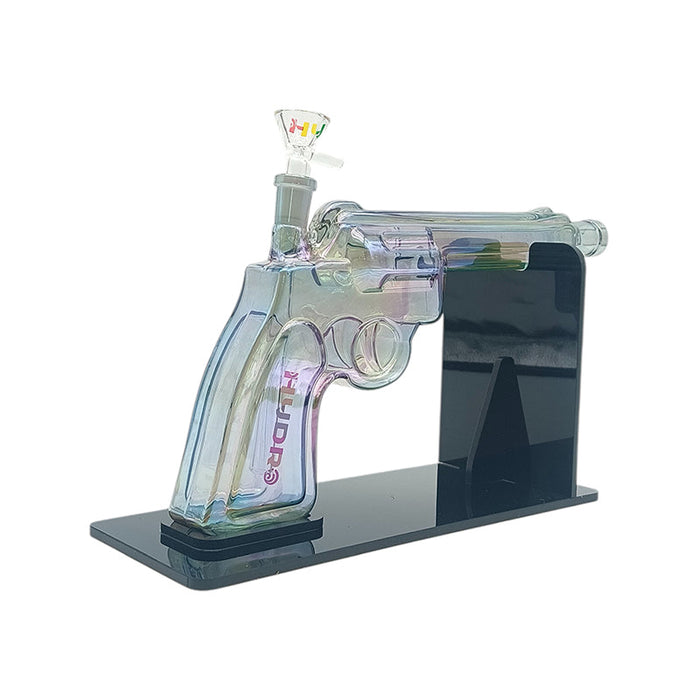 8" Pistol Design Glass Water Pipe