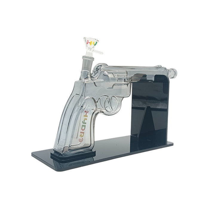 8" Pistol Design Glass Water Pipe