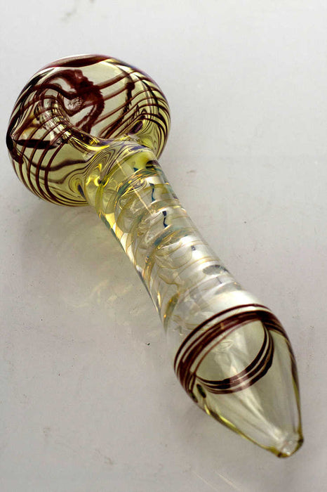 Changing colors spiral glass hand pipe | Jupiter Grass
