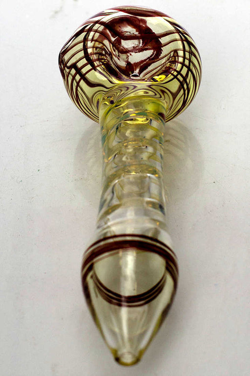 Changing colors spiral glass hand pipe | Jupiter Grass