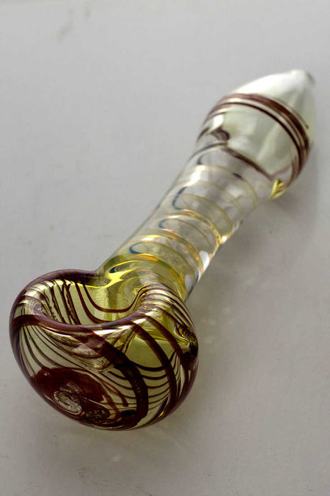 Changing colors spiral glass hand pipe | Jupiter Grass
