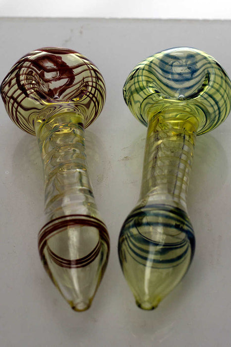 Changing colors spiral glass hand pipe | Jupiter Grass