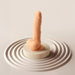 ROTATING & VIBRATING REALISTIC DILDO - L - VANILLA