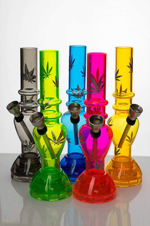7" acrylic water pipe with grinder [GP1295] | Jupiter Grass