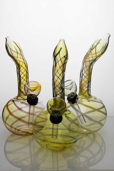 6 inches changing color glass water bong | Jupiter Grass