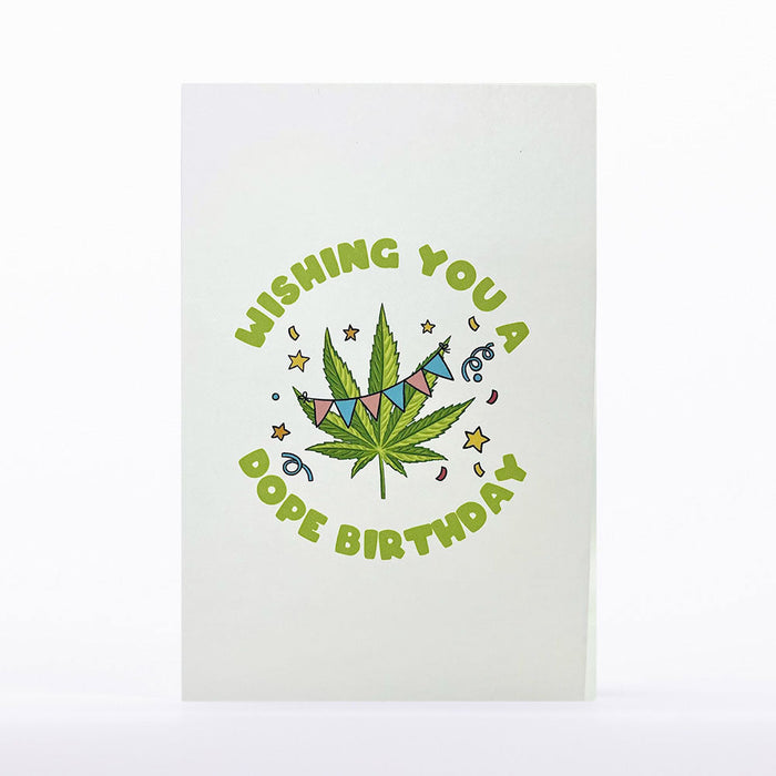 Intricate Greetings | Cannabis Leaf 3D pop-up Cards-Birthday | Jupiter Grass