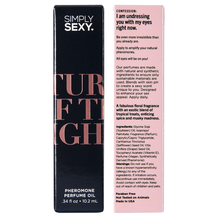 SIMPLY SEXY PHEROMONE PERFUME OIL ROLL-ON - TURN OFF THE LIGHTS - 0.34 floz | 10.2mL
