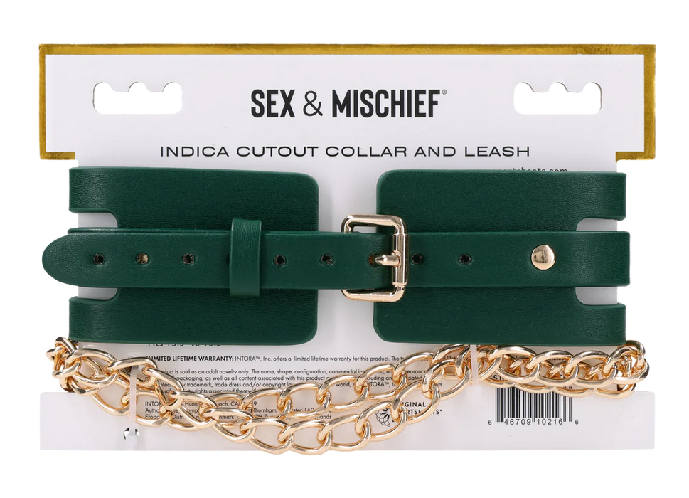 Indica Cutout Collar and Leash
