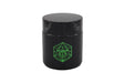 Small Glass Storage Jar and Lid - Real Printed Artwork - UV Protection - Helps Keep Goods Fresh with Light Protection- Tinted Black - 100 ml - Ancient Symbol Design - Accessories By Leaf-Way Brand | Jupiter Grass