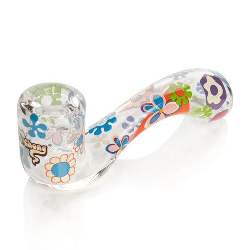 Cheech & Chong® Glass | 5.5" Power to the Flower Sherlock Hand Pipe [CC2044C] | Jupiter Grass