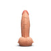 b-Vibe Slipskin Realistic Silicone Dildo 7" Girthy - Mocha