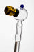 5.5" Glass tube pipe with metal screen | Jupiter Grass