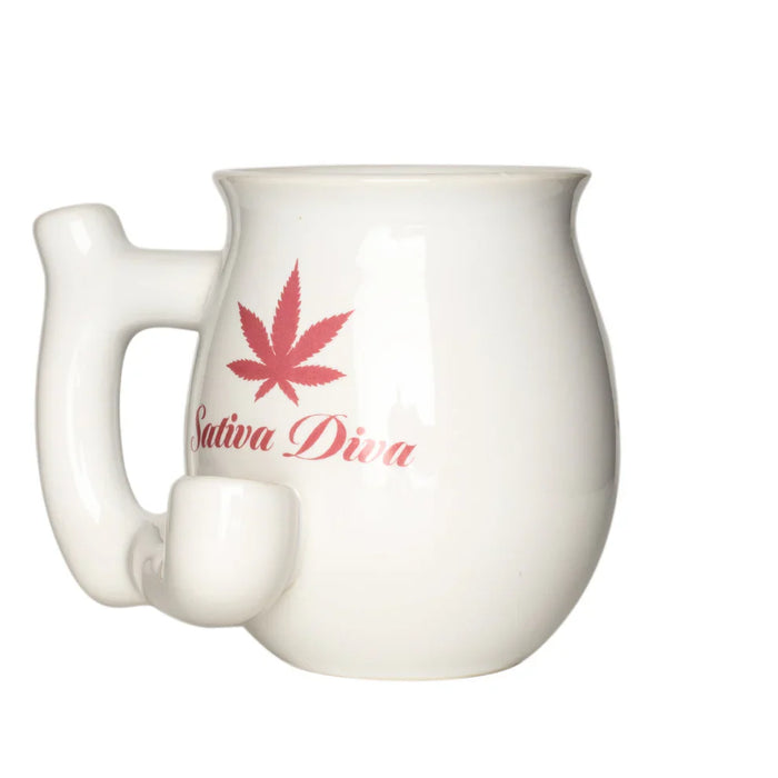 West Coast Gifts™ | Sativa Diva – Ceramic Mug Pipe [C311] | Jupiter Grass