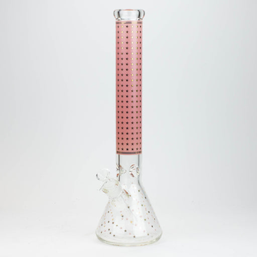 17.5" Star 7 mm glass water bong | Jupiter Grass