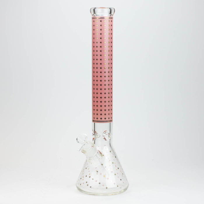 17.5" Star 7 mm glass water bong | Jupiter Grass