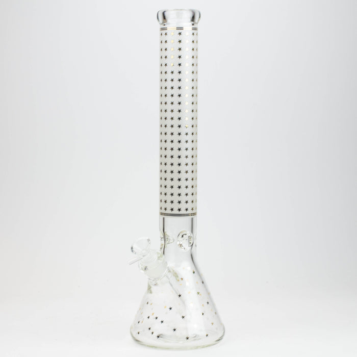 17.5" Star 7 mm glass water bong | Jupiter Grass