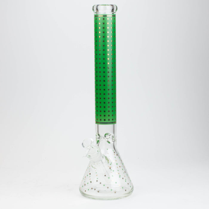 17.5" Star 7 mm glass water bong | Jupiter Grass