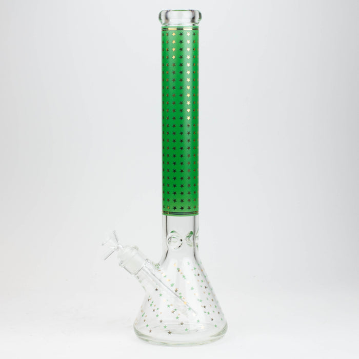 17.5" Star 7 mm glass water bong | Jupiter Grass