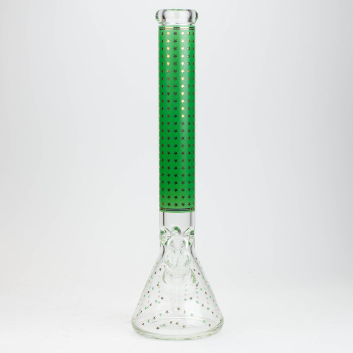 17.5" Star 7 mm glass water bong | Jupiter Grass