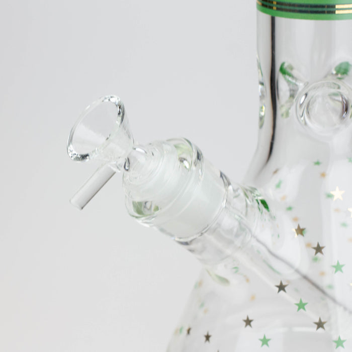 17.5" Star 7 mm glass water bong | Jupiter Grass