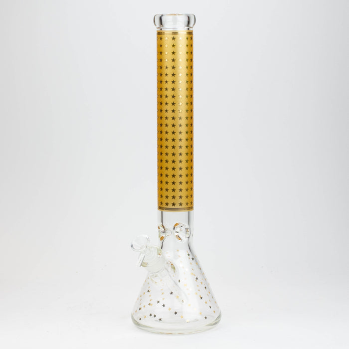 17.5" Star 7 mm glass water bong | Jupiter Grass