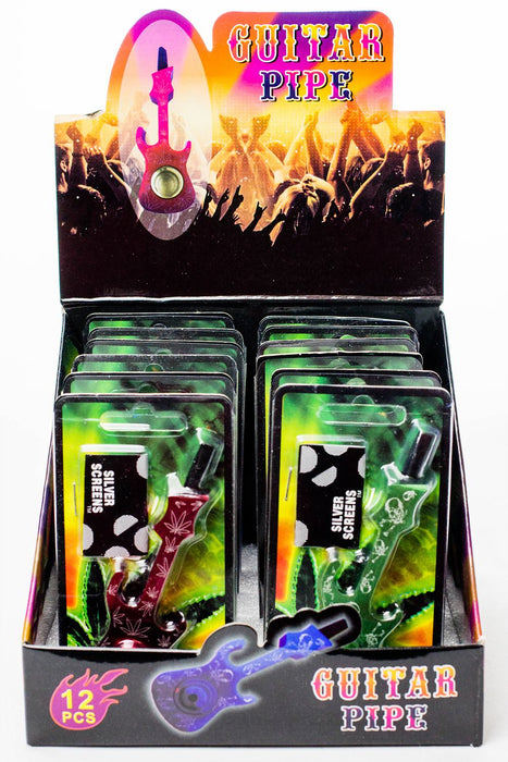 Guitar shape Metal Pipe with metal screen box | Jupiter Grass